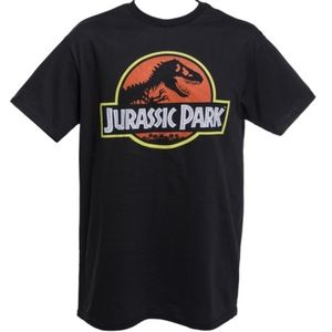BOGO NWT JURASSIC PARK Cotton Movie Logo Graphic Short-Sleeve Halloween Teeshirt